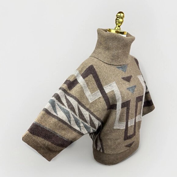 Ralph Lauren Southwestern Lambswool Blend Aztec Boho Sweater Small Excellent - Picture 5 of 11